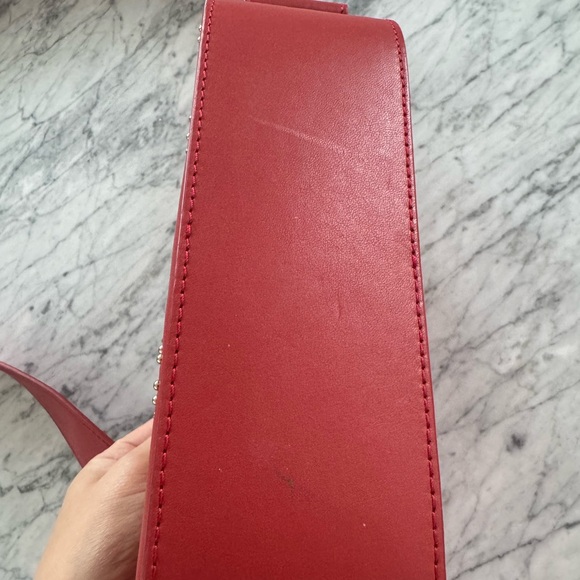 Chloe red leather bag with little horses - Picture 6 of 11